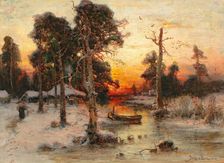 Returning home at sunset, 1902. Creator: Klever, Juli Julievich (Julius) von, the Elder (1850-1924)