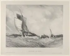 Returning to the Port, 1833. Creator: Eugene Isabey