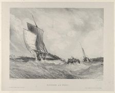 Returning to the Port, 1833. Creator: Eugene Isabey