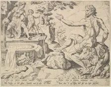 Reuben [Genesis 49:3-4], from the series The Twelve Patriarchs, 1550. Creator: Dirck Volkertsen Coornhert