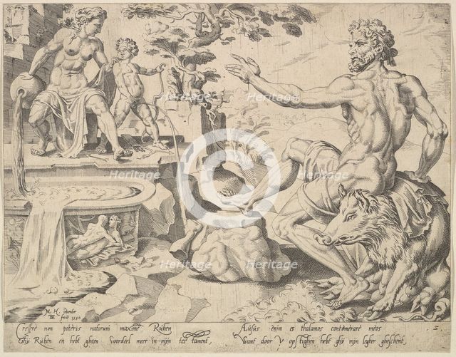 Reuben [Genesis 49:3-4], from the series The Twelve Patriarchs, 1550. Creator: Dirck Volkertsen Coornhert.