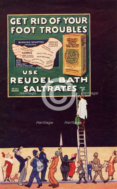 Reudel Bath Saltrates, 1910s. Artist: Unknown