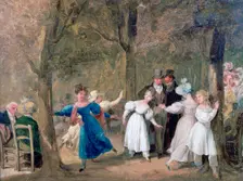 Reunion in the Luxembourg Gardens 1761-1845. Artist: Louis Leopold Boilly