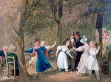 Reunion in the Luxembourg Gardens 1761-1845. Artist: Louis Leopold Boilly