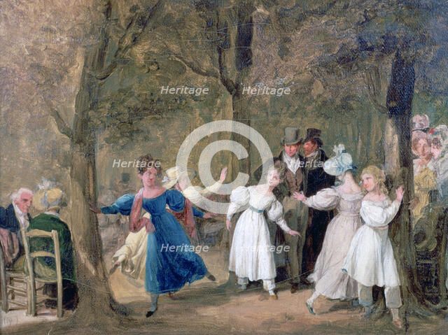 'Reunion in the Luxembourg Gardens', 1761-1845. Artist: Louis Leopold Boilly