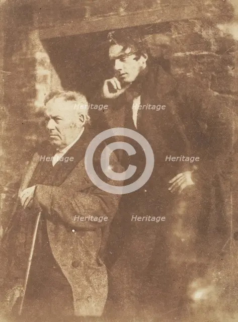 Rev. Miller and His Son Rev. Samuel Miller, 1843-47. Creators: David Octavius Hill, Robert Adamson, Hill & Adamson.