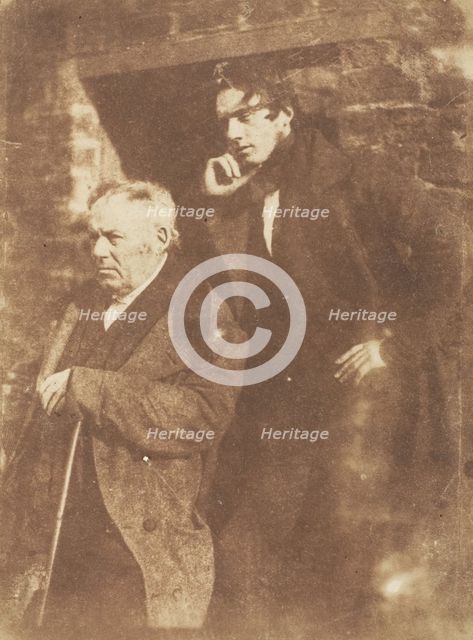 Rev. Miller and His Son Rev. Samuel Miller, 1843-47. Creators: David Octavius Hill, Robert Adamson, Hill & Adamson.