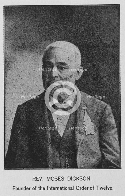 Rev. Moses Dickson, Founder of the International Order of Twelve, 1902. Creator: Unknown.