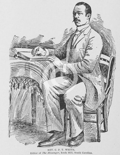 Rev. C.P.T. White; Editor of The Messenger, Rock Hill, South Carolina, 1902. Creator: Unknown.