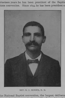 Rev. E.C. Morris, D.D., 1902. Creator: Unknown