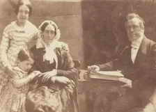 Rev Ebenezer Miller and family, 1843-1847. Creators: David Octavius Hill, Robert Adamson