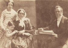 Rev Ebenezer Miller and family, 1843-1847. Creators: David Octavius Hill, Robert Adamson