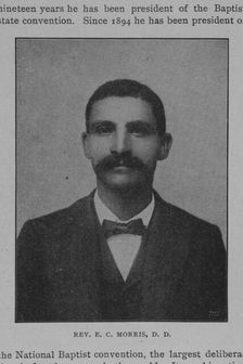 Rev. E.C. Morris, D.D., 1902. Creator: Unknown