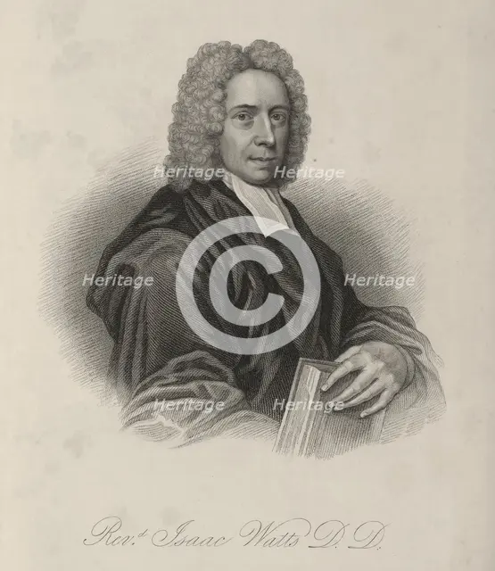 Rev Isaac Watts DD, c1720, (1834-1837).  Creator: Samuel Freeman.
