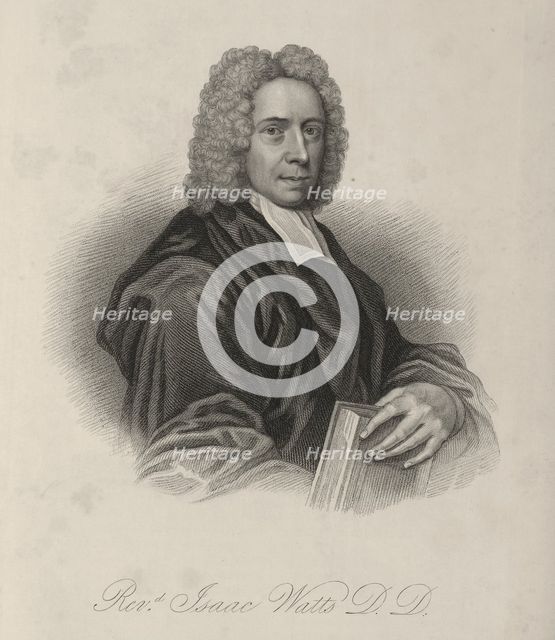 Rev Isaac Watts DD, c1720, (1834-1837).  Creator: Samuel Freeman.