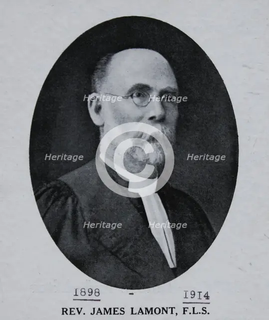 Rev. James Lamont. Creator: Unknown.