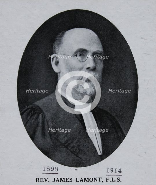 Rev. James Lamont. Creator: Unknown.
