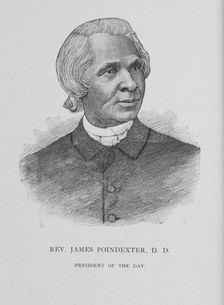 Rev. James Poindexter, D. D. President of the day, 1888. Creator: Unknown