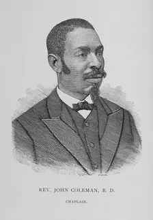 Rev. John Coleman, B. D., Chaplain, 1888. Creator: Unknown