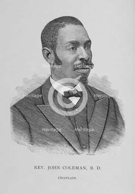 Rev. John Coleman, B. D., Chaplain, 1888. Creator: Unknown.
