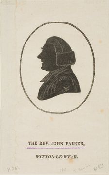 Rev. John Farrer, n.d. Creator: Thomas Bewick