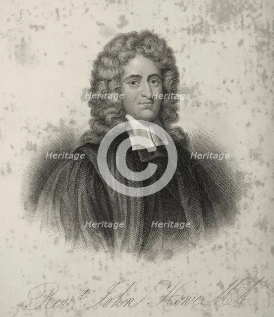 Rev John Howe, late 17th century, (c1834-c1837).  Creator: Samuel Freeman.