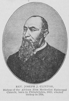 Rev. Joseph J. Clinton; Bishop of the African Zion Methodist Episcopal Church..., 1902. Creator: Unknown