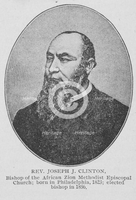 Rev. Joseph J. Clinton; Bishop of the African Zion Methodist Episcopal Church..., 1902. Creator: Unknown.