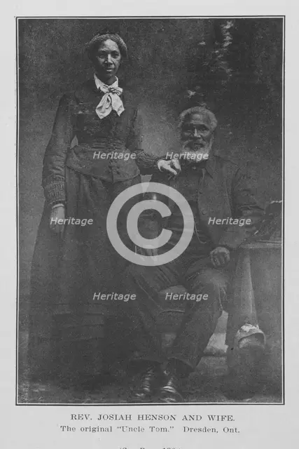 Rev. Josiah Henson and wife; The original "Uncle Tom", Dresden, Ont., 1907. Creator: Unknown.