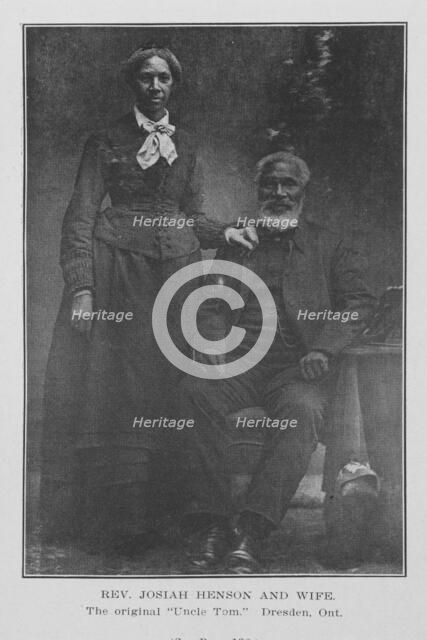 Rev. Josiah Henson and wife; The original "Uncle Tom", Dresden, Ont., 1907. Creator: Unknown.