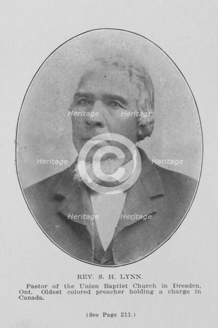 Rev. S. H. Lynn; Pastor of the Union Baptist Church in Dresden, Ont..., 1907. Creator: Unknown.