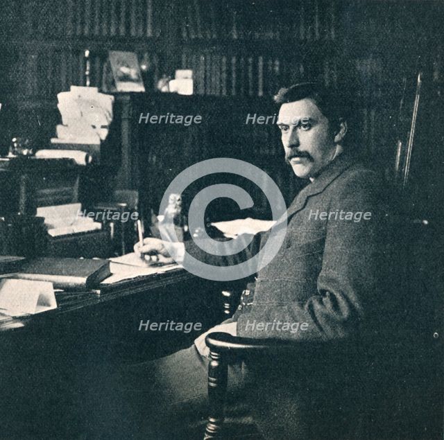 'Rev. Sylvester Horne, B.A., In His Study', 1901. Artist: Unknown.