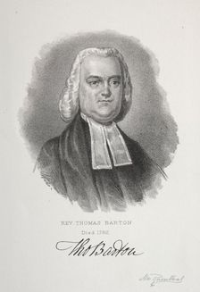 Rev. Thomas Barton. Creator: Max Rosenthal (American, 1833-1918)