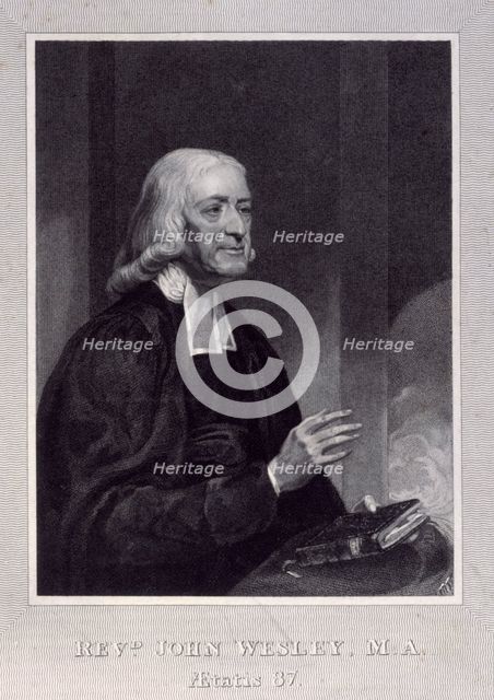 Revd. John Wesley, M.A., late 18th century?  Creator: Unknown.