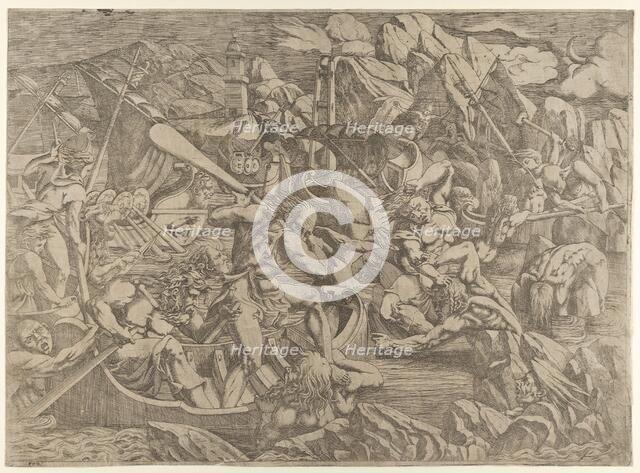 Revenge of Nauplius, 1540-45. Creator: Antonio Fantuzzi.