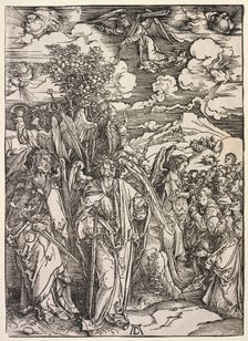 Revelation of St. John: Four Angels Holding up the Winds, 1511. Creator: Albrecht Dürer (German, 1471-1528)