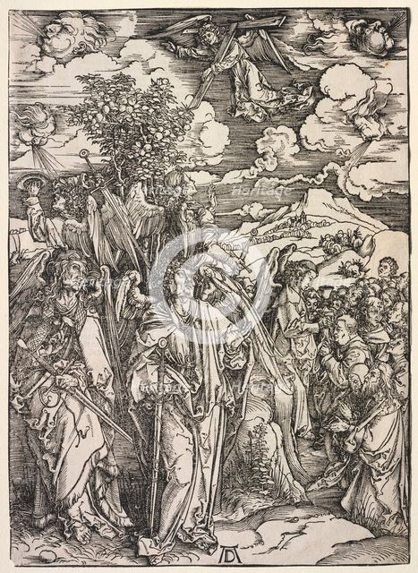 Revelation of St. John: Four Angels Holding up the Winds, 1511. Creator: Albrecht Dürer (German, 1471-1528).
