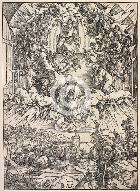 Revelation of St. John: St. John before the Throne, 1511. Creator: Albrecht Dürer (German, 1471-1528).