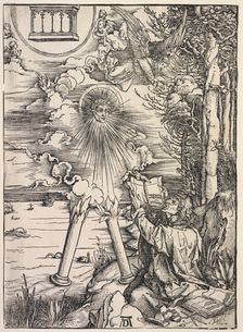 Revelation of St. John: St. John Devouring the Books, 1511. Creator: Albrecht Dürer (German, 1471-1528)