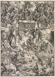 Revelation of St. John: Seven Angels with Trumpets, 1511. Creator: Albrecht Dürer (German, 1471-1528)