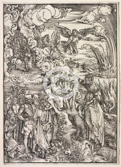 Revelation of St. John: The Woman of Babylon, 1511. Creator: Albrecht Dürer (German, 1471-1528).
