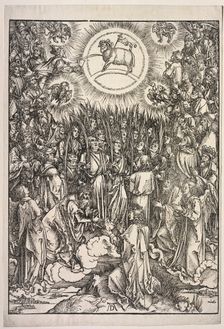 Revelation of St. John: The Adoration of the Lamb, 1511. Creator: Albrecht Dürer (German, 1471-1528)