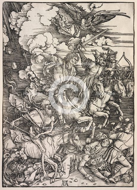 Revelation of St. John: The Four Horsemen, 1511. Creator: Albrecht Dürer (German, 1471-1528).