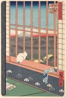 Revelers Returned from the Tori no Machi Festival at Asakusa, from the series One Hundred ..., 1857. Creator: Ando Hiroshige