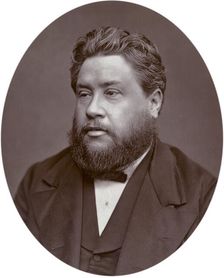 Reverand Charles Haddon Spurgeon, pastor of the Metropolitan Tabernacle, 1880. Creator: Lock & Whitfield