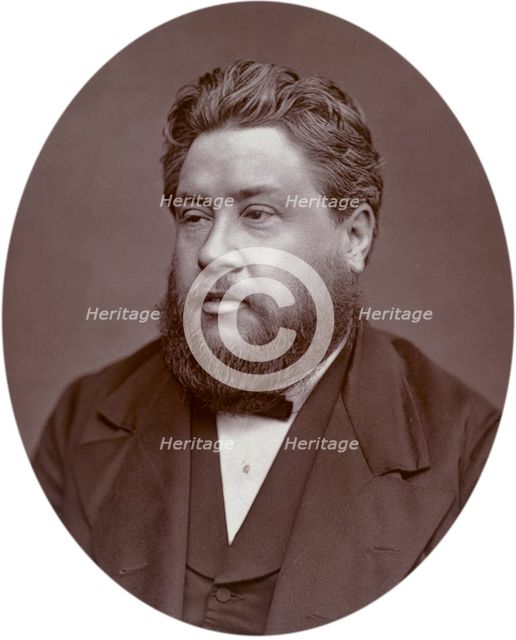 Reverand Charles Haddon Spurgeon, pastor of the Metropolitan Tabernacle, 1880. Creator: Lock & Whitfield.