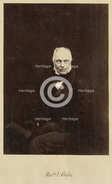 Reverand Jonathan Cape, about 1857-1859. Creator: Unknown.