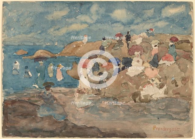Revere Beach, c. 1896. Creator: Maurice Brazil Prendergast.