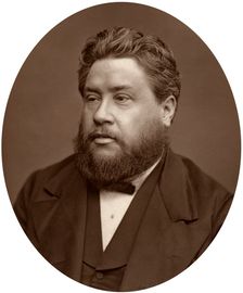 Reverend Charles Haddon Spurgeon, pastor of the Metropolitan Tabernacle, 1880. Creator: Lock & Whitfield