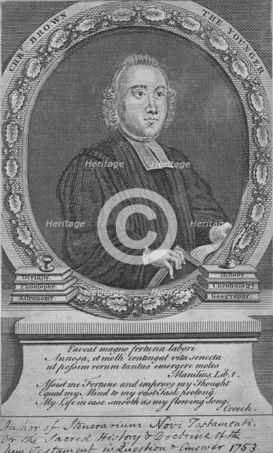 Reverend Christopher Brown the Younger, c18th century. Artist: Unknown.